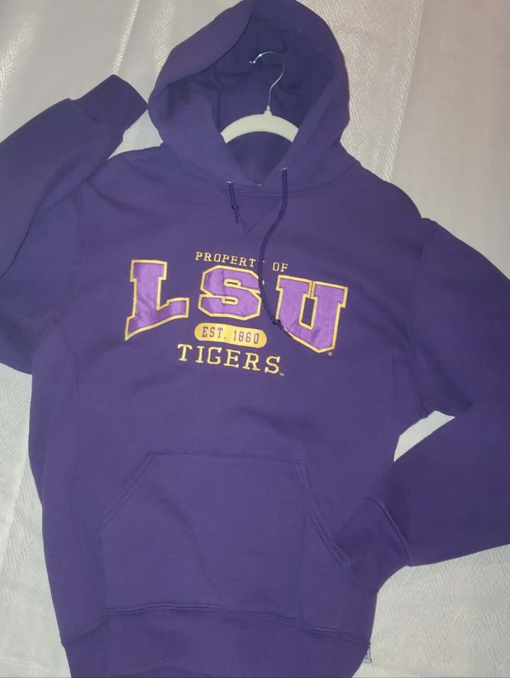Russell Athletic Purple LSU Tigers Hoodie with Gold Logo
